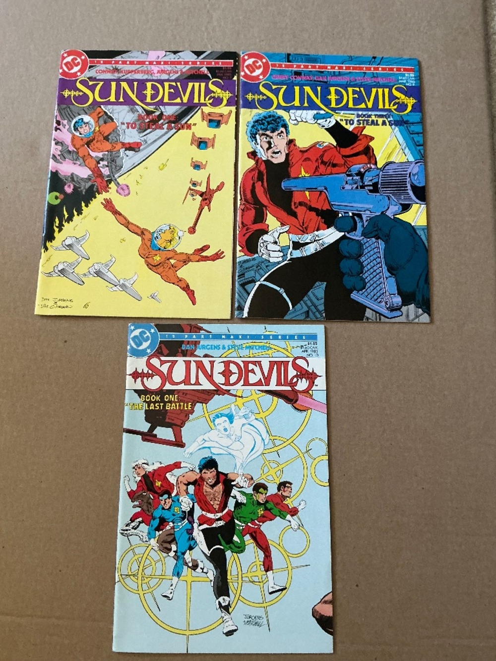 DC Comics Sun Devils Lot of 3 Vintage 1985 Sci-Fi Issues #7,9,10